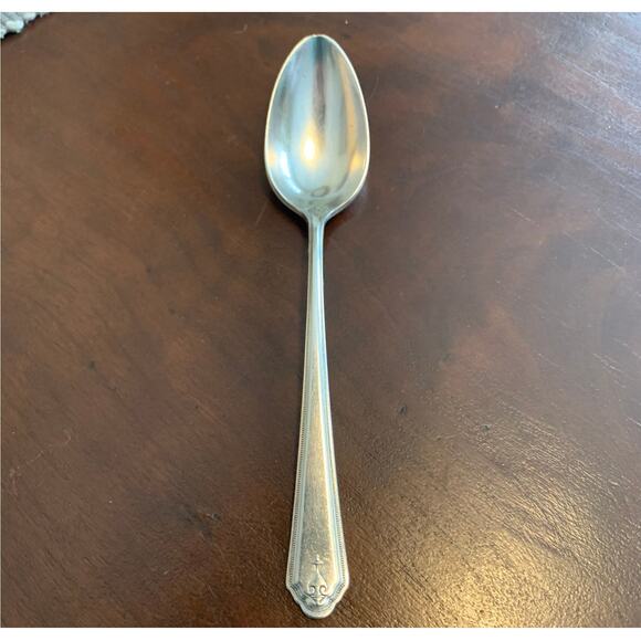 Antique Nancy Dean Silverplate Teaspoon By Wallace Silver 1930 Discontinued - Picture 2 of 10